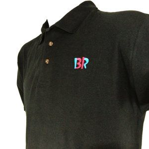 BASKIN ROBBINS Ice Cream Black Polo Shirt Employee Uniform NEW Size S Small